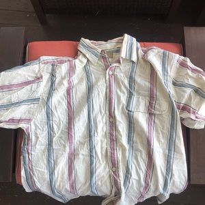 Short sleeve flannel shirt